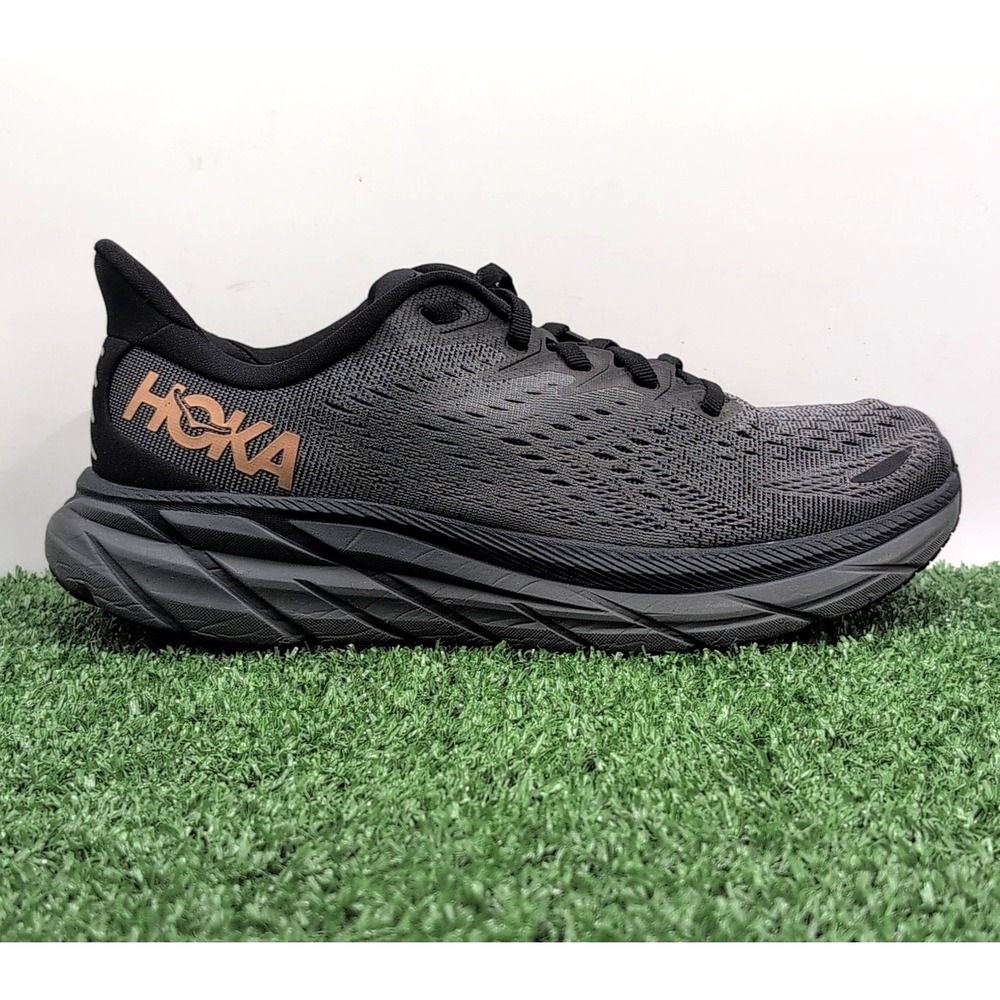 Hoka One One Charcoal and Black Athletic Shoes